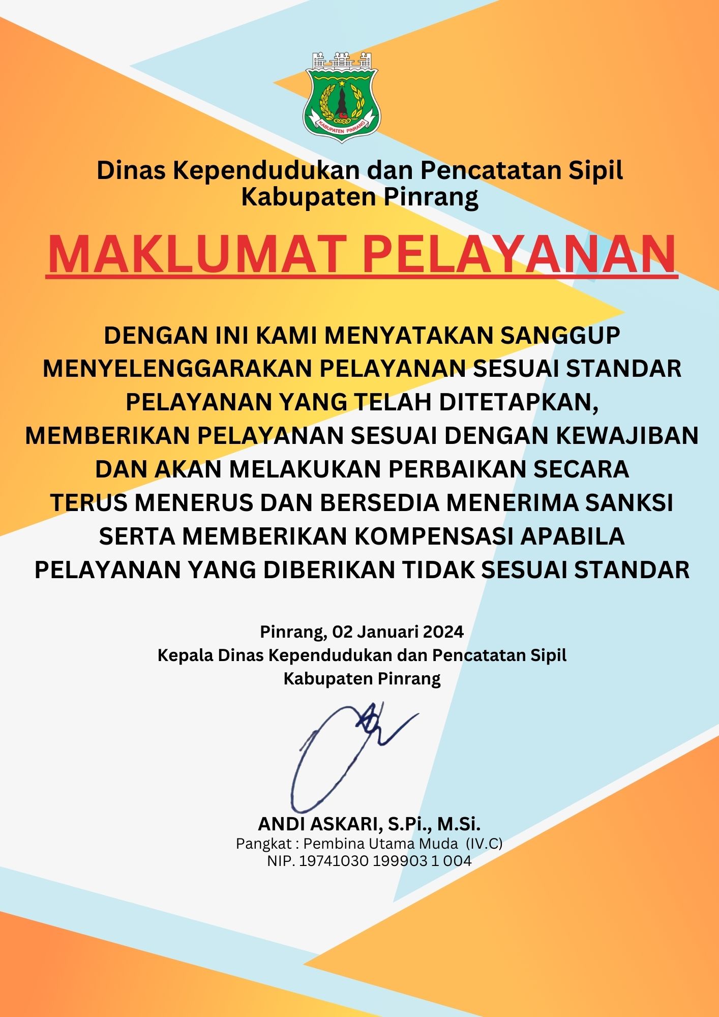MAKLUMAT PELAYANAN