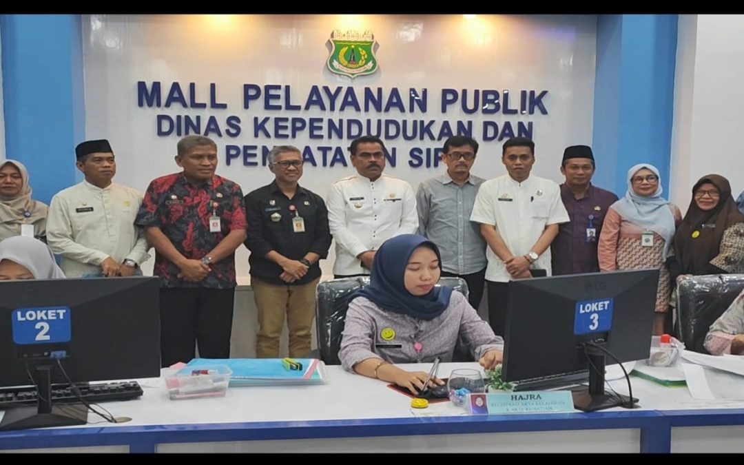KUNJUNGAN KERJA BAPAK PJ BUPATI KE DISDUKCAPIL